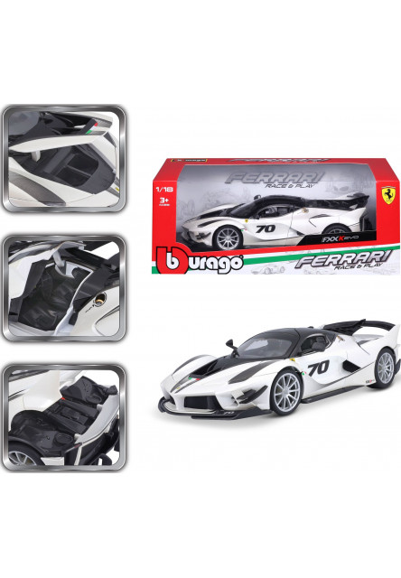 Bburago 1:18 Ferrari TOP  FXX-K EVO Nr.70 (white/black)