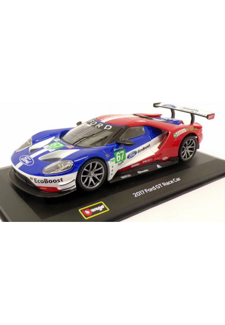 Bburago 1:32 Race DTM Ford GT Race car 2017 No.67 LeMans