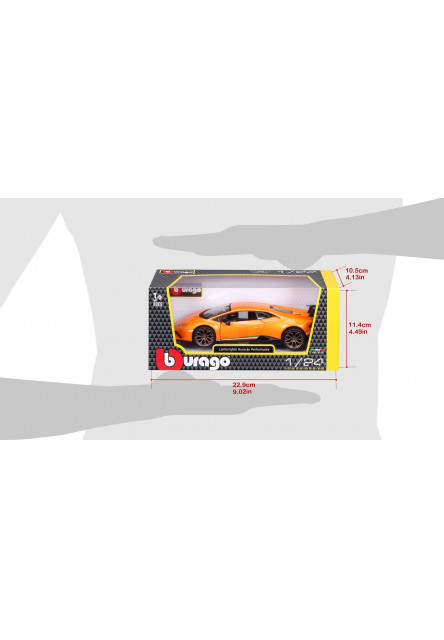 Bburago 1:24 Plus Lamborghini Huracan Performance Orange