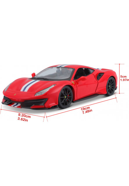 Bburago 1:24 Ferrari  TOP 488 Pista (red)