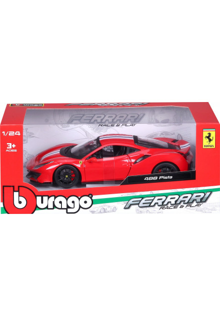 Bburago 1:24 Ferrari  TOP 488 Pista (red)