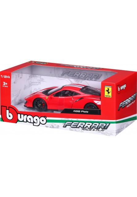 Bburago 1:24 Ferrari  TOP 488 Pista (red)