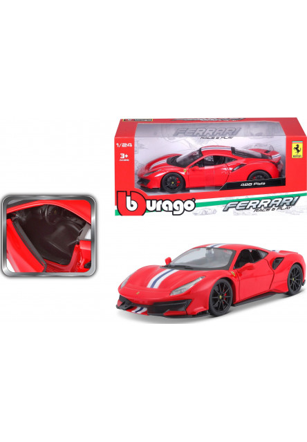 Bburago 1:24 Ferrari  TOP 488 Pista (red)
