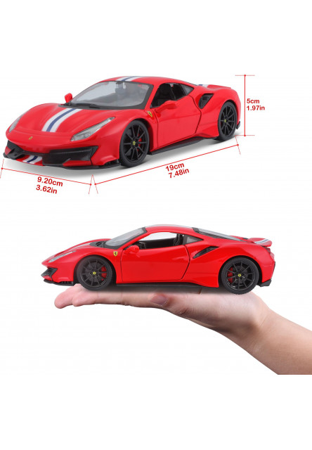 Bburago 1:24 Ferrari  TOP 488 Pista (red)