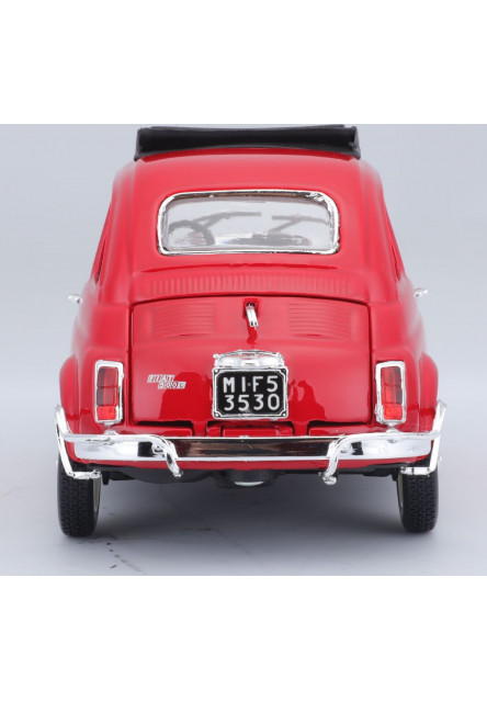 Bburago 1:24 Fiat 500L (1968) Red