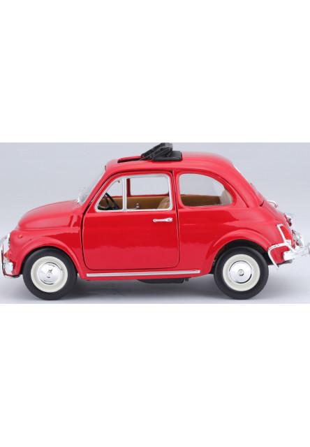 Bburago 1:24 Fiat 500L (1968) Red