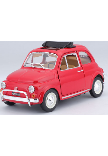 Bburago 1:24 Fiat 500L (1968) Red