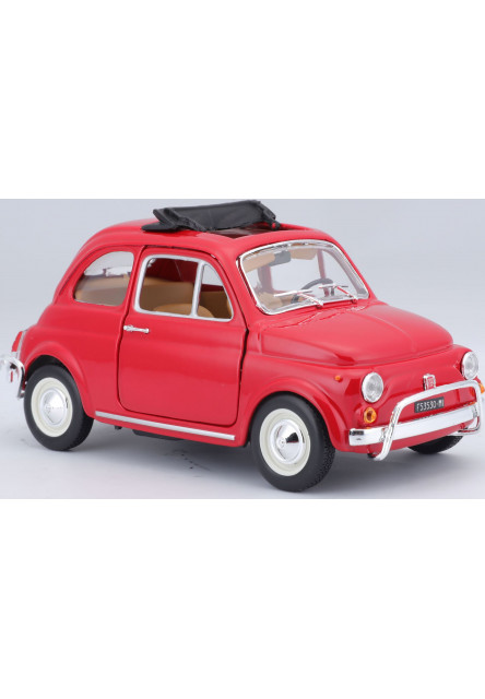 Bburago 1:24 Fiat 500L (1968) Red