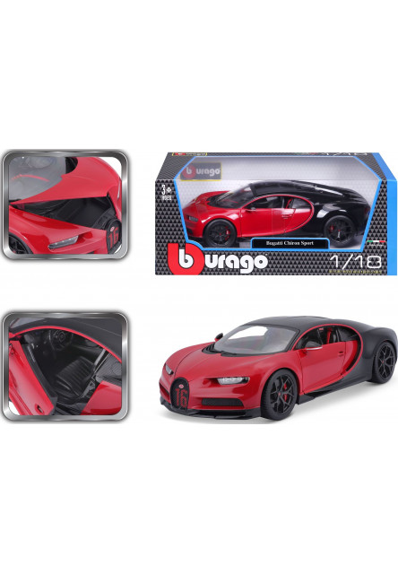 Bburago 1:18 Plus Bugatti Chiron Sport PLUS red