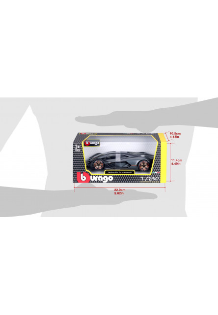 Bburago 1:24 Plus Lamborghini Terzo Millenio Grey
