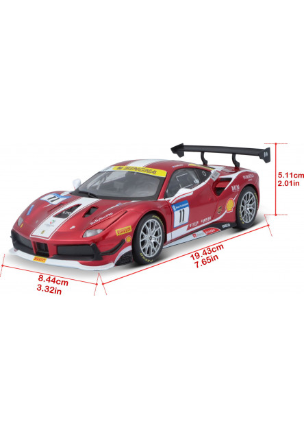 Bburago 1:24 Ferrari Racing 488 Challenge 2017