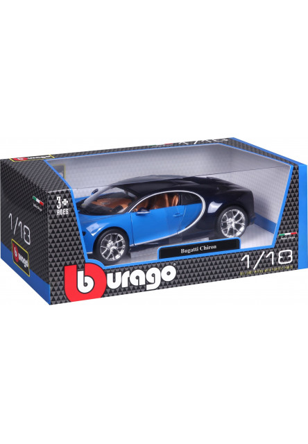 Bburago 1:18 Plus Bugatti Chiron blue/deep blue