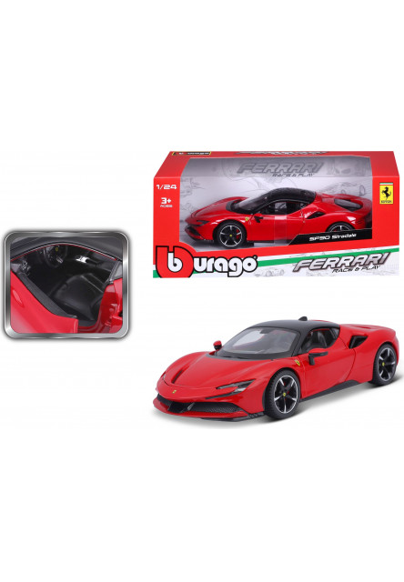 Bburago 1:24 Ferrari  TOP SF90 Stradale red