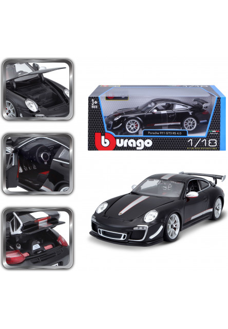 Bburago 1:18 Plus - PORSCHE 911 GT3 RS Black