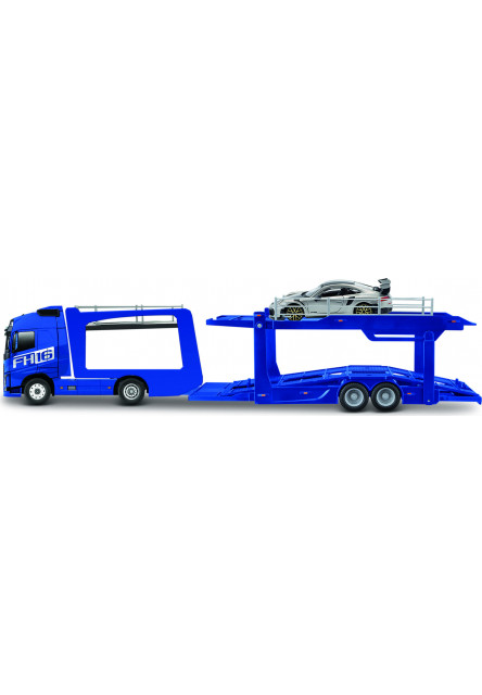 Bburago 1:43 STR FIRE Multicar Carrier - Volvo FH16 w/Porsche 911 GT2 RS