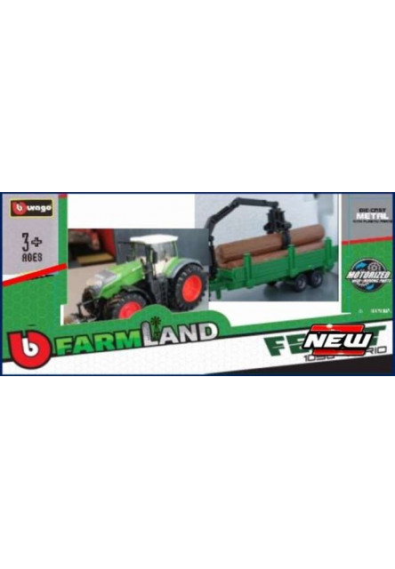 Bburago 1:50 Farm Traktor Fendt 1050 Vario + Tree Forwarder