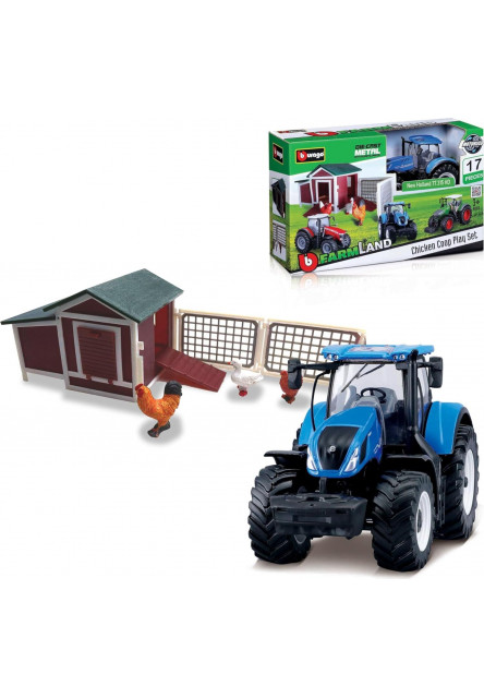 Bburago Farmland Slepačia Farma s traktorom