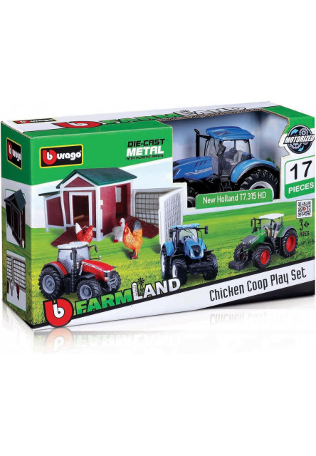 Bburago Farmland Slepačia Farma s traktorom