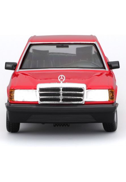 Bburago 1:24 Plus - 1987 Mercedes-Benz 190E - Red