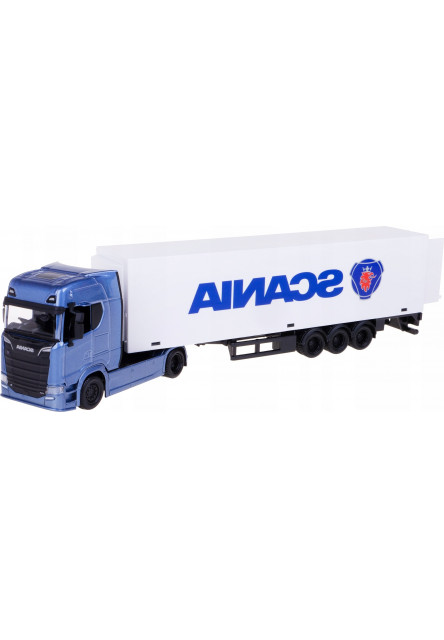 Bburago 1:43 Truck with trailer - Scania 770 S - White Trailer SCANIA Bburago