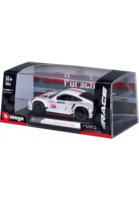 Bburago 1:43 Racing Porsche 911 RSR in decorative box