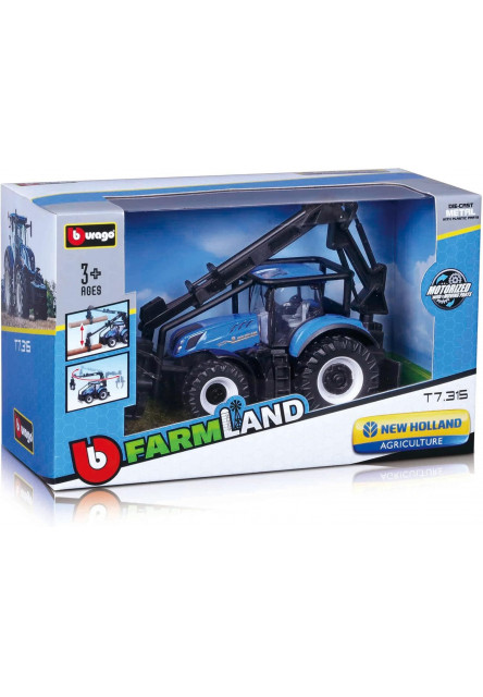 Bburago  Farm Traktor 10cm New Holland T7.315 HD - lesný traktor