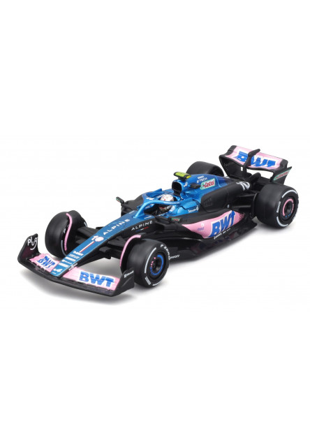 Bburago 1:43 RACE Formula F1 - BWT Alpine F1 Team A524 (2024) #10 (Pierre Gasly) - with dr
