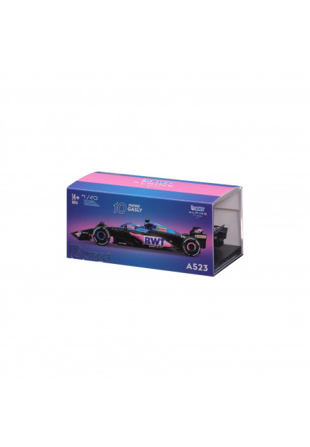 Bburago 1:43 RACE Formula F1 - BWT Alpine F1 Team A524 (2024) #10 (Pierre Gasly) - with dr