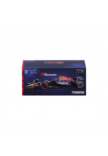 Bburago 1:43 RACE Formula F1 - Red Bull Racing RB20 (2024) #1 (Max Verstappen) - with driv