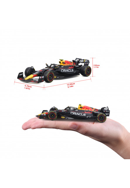 Bburago 1:43 RACE Formula F1 - Red Bull Racing RB20 (2024) #11 (Sergio Pérez) - with drive