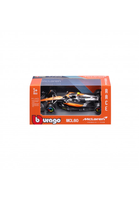 Bburago 1:43 RACE Formula F1 - McLaren F1 Team MCL38 (2024) #4 (Lando Norris)