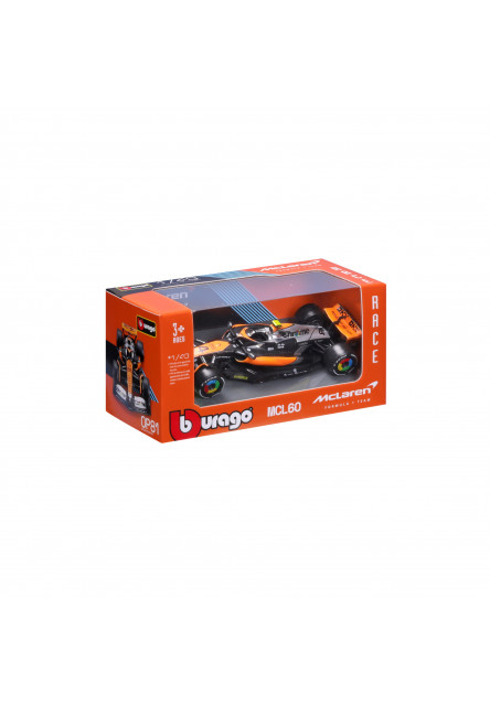 Bburago 1:43 RACE Formula F1 - McLaren F1 Team MCL38 (2024) #4 (Lando Norris)