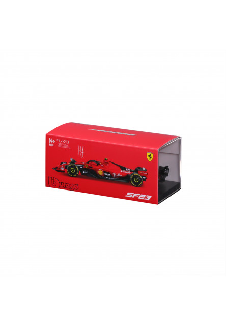 Bburago 1:24 Formula F1 Ferrari Scuderia SF-23 (2023) nr.16 Charles Leclerc  - Hard Case
