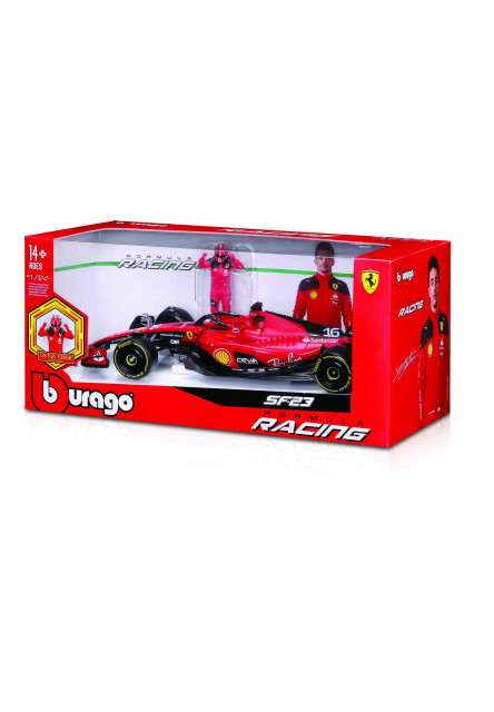Bburago 1:24 Formula F1 Ferrari Scuderia SF-23 (2023) nr.16 Charles Leclerc  - with Driver