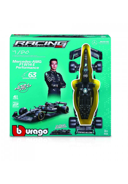 Bburago 1:24 RACE Formula F1 MODEL-KIT - Mercedes-AMG F1 W14 E (2023) #63 George Russell Bburago