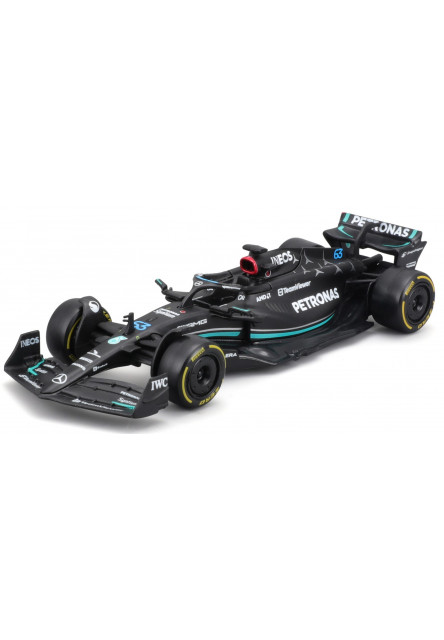 Bburago 1:43 RACE Formula F1 2PAC Mercedes-AMG F1 W15 (2024) #44 L.Hamil ton #63 G.Russel