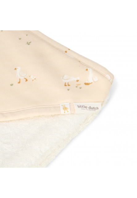 Osuška s kapucí 75x75 cm Husa Newborn Naturals