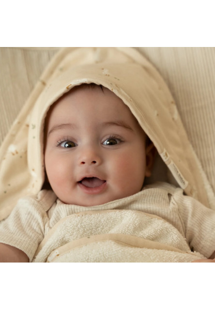 Osuška s kapucí 75x75 cm Husa Newborn Naturals