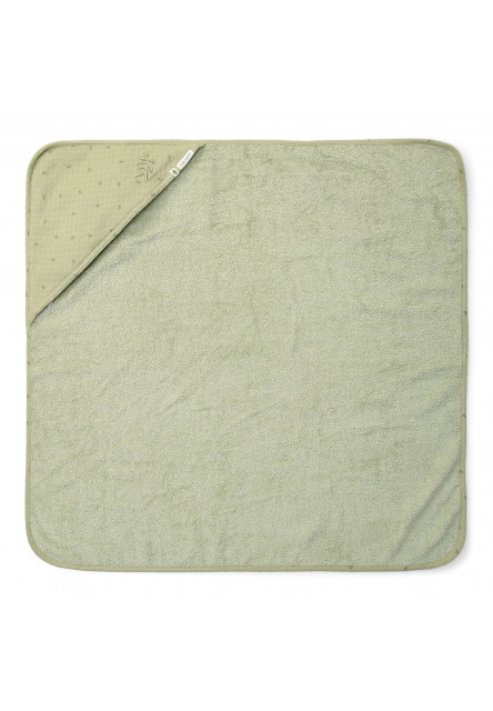 Osuška s kapucí 100x100 cm Pure Sage