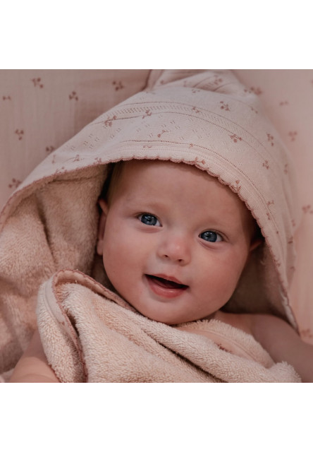 Osuška s kapucí 100x100 cm Pure Blossom