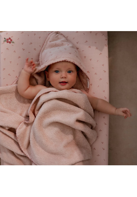 Osuška s kapucí 100x100 cm Pure Blossom