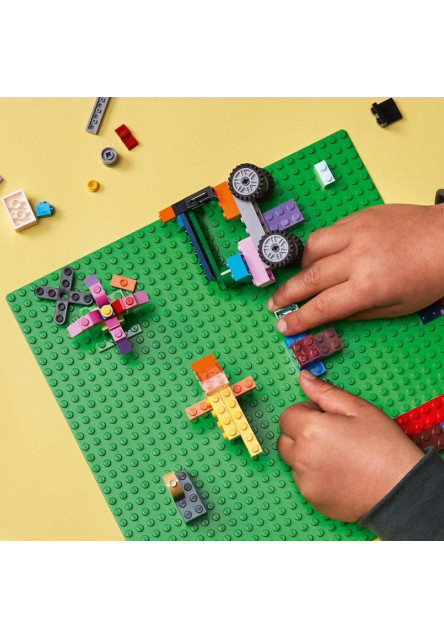 Zelená podložka na stavanie