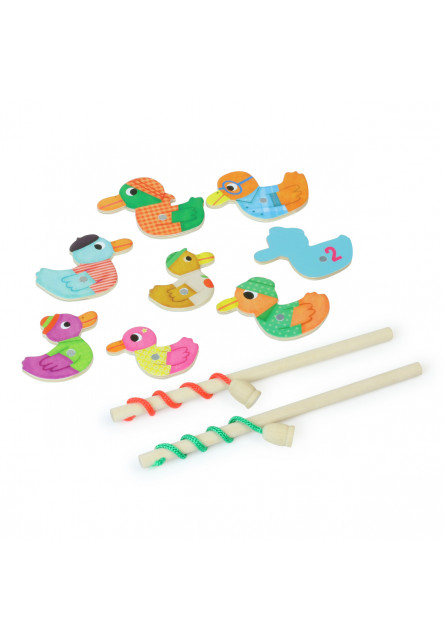 Drevená sada zábavných hier so zvieratkami 4 v 1