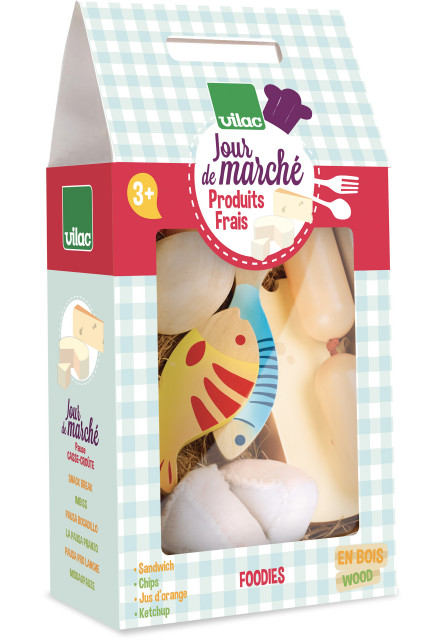 Drevená sada Čerstvé potraviny