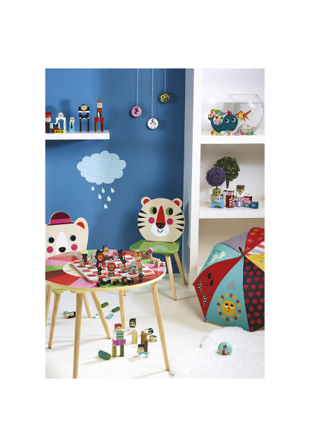 Drevené kocky postavičky