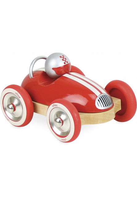 Drevené auto Roadster vintage červené