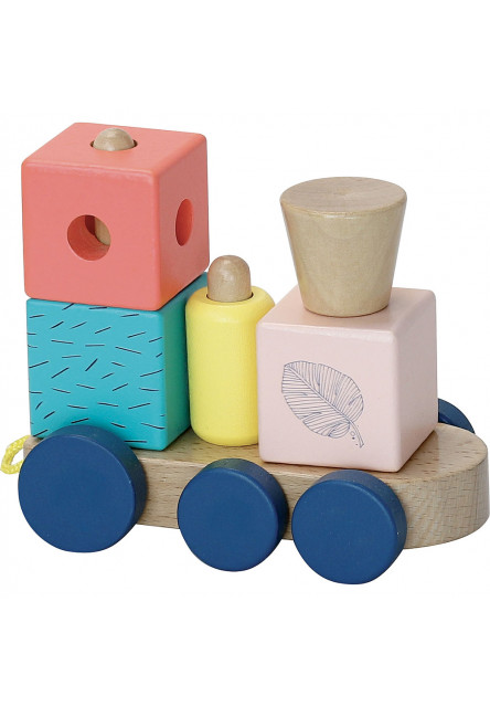 Drevený vláčik farebný Canopée