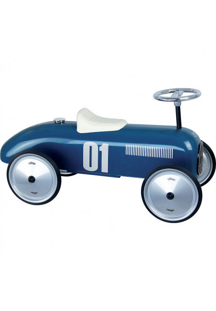 Vintage kovové odrážadlo modré