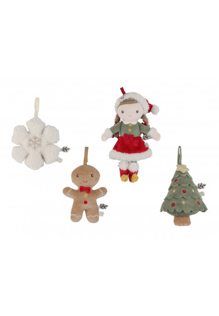 Vánoční ozdoby plyšové Rosa