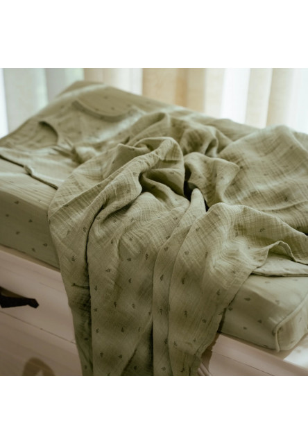 Plena zavinovací 120x120 cm s potiskem Pure Sage